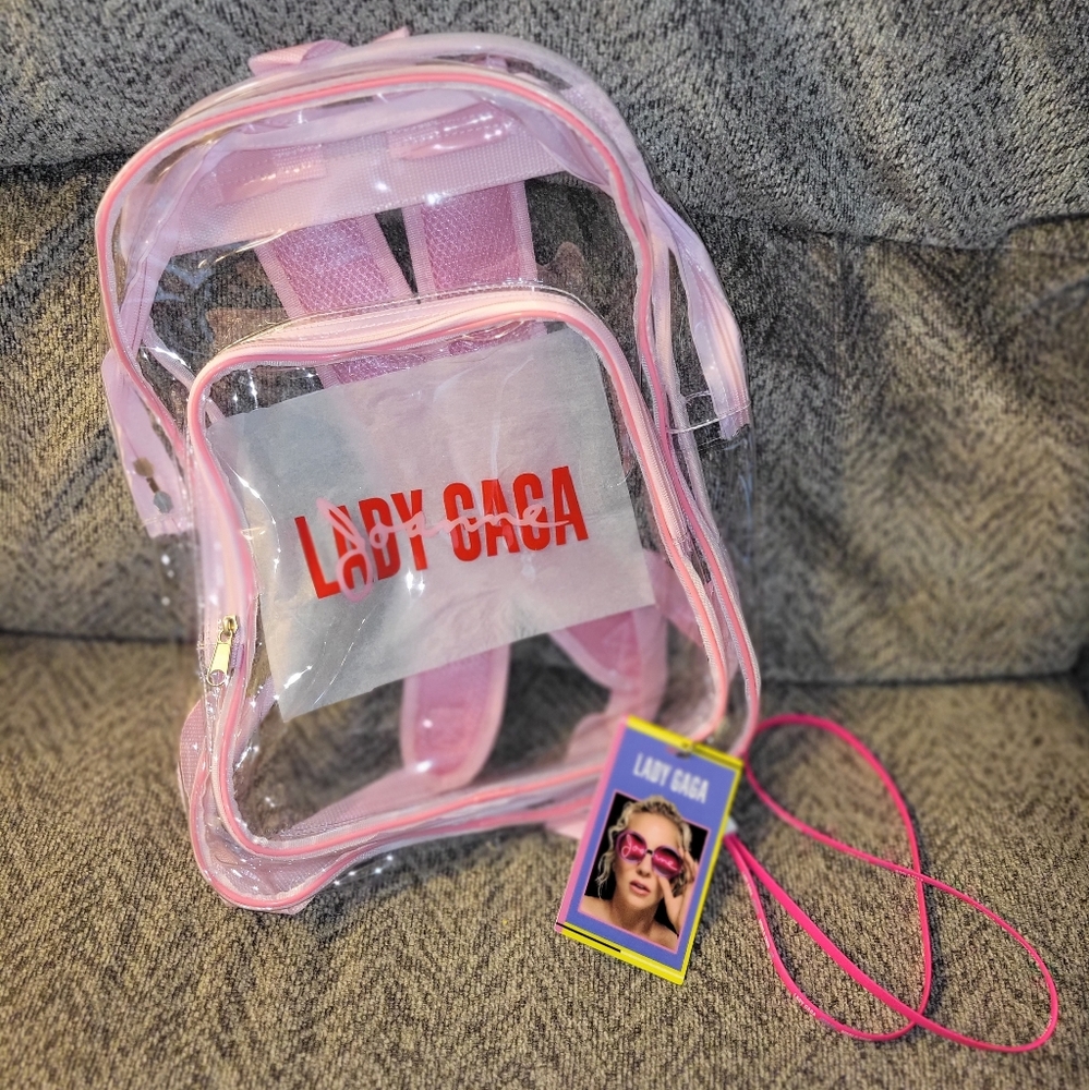 Lady Gaga Joanne World Tour VIP backpack and VIP tag